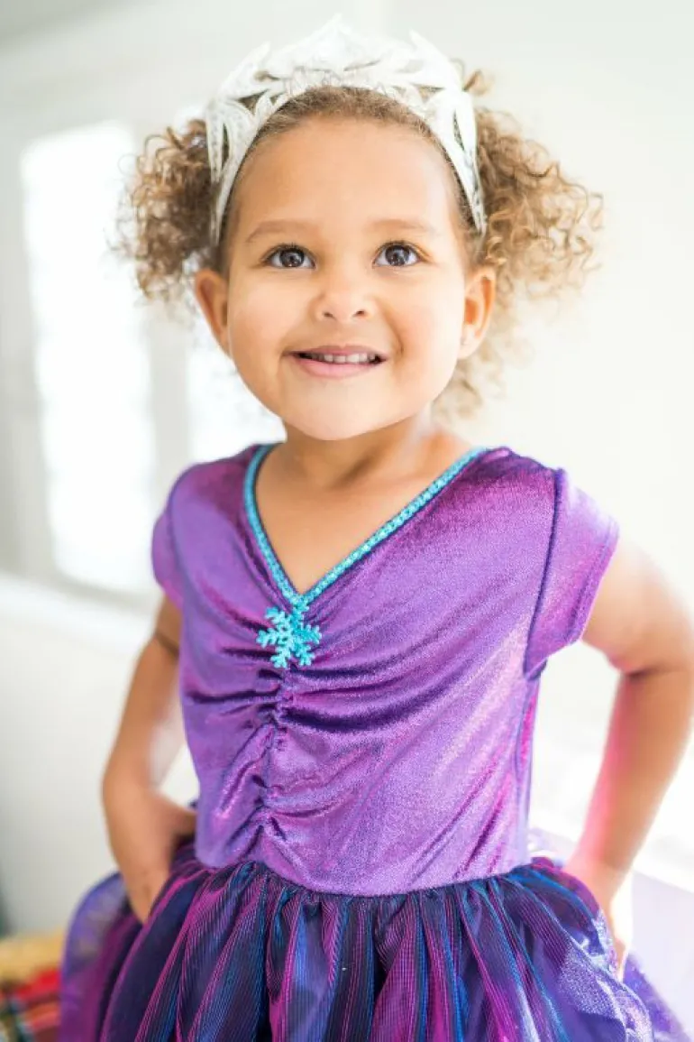 Traditional Dress Ups-Little Adventures, LLC Purple Ice Princess