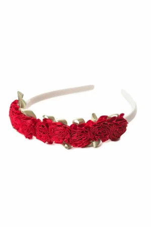 Accessories-Little Adventures, LLC Red Flower Headband
