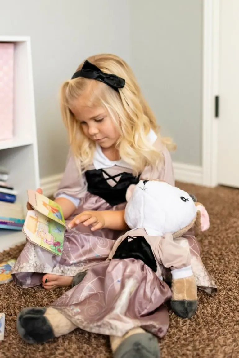 Traditional Dress Ups-Little Adventures, LLC Sleeping Beauty Day Dress with Headband