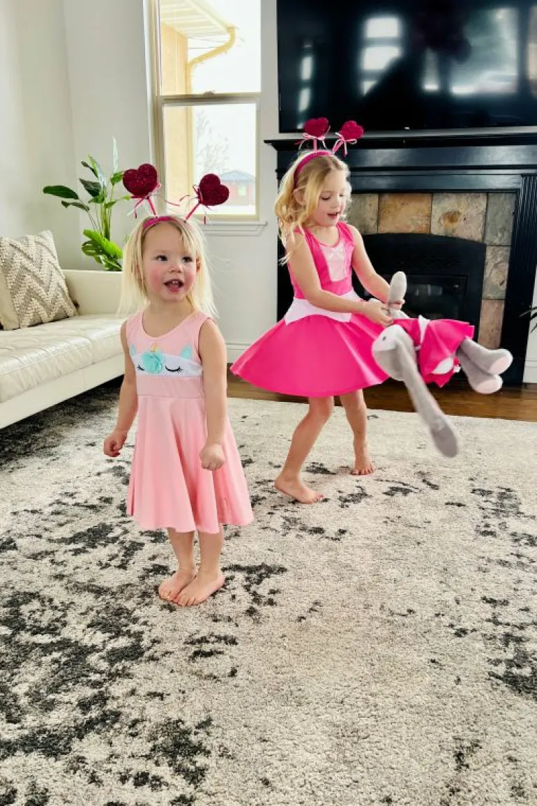Twirl Dresses-Little Adventures, LLC Unicorn Twirl Dress Pink