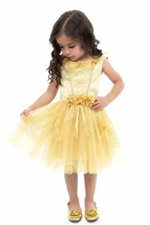 Party Dresses-Little Adventures, LLC Vintage Yellow Beauty Party Dress