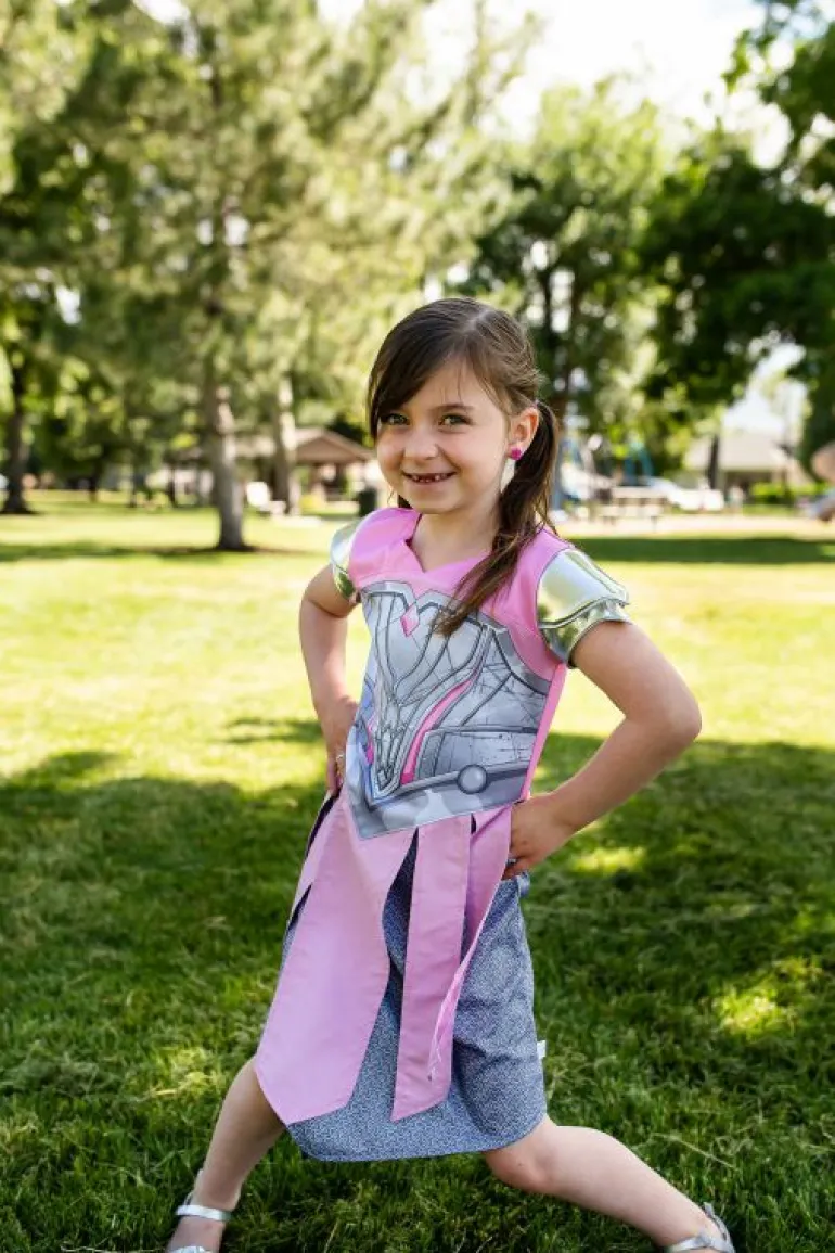 Little Hero Designed Dress Ups | Traditional Dress Ups-Little Adventures, LLC Warrior Princess Zoie Dress