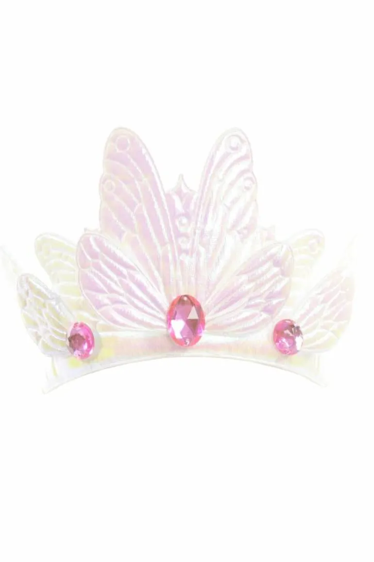 Accessories-Little Adventures, LLC White Butterfly Soft Crown