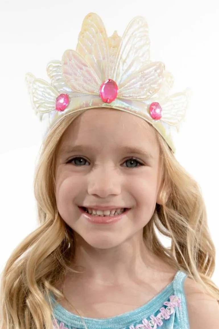 Accessories-Little Adventures, LLC White Butterfly Soft Crown