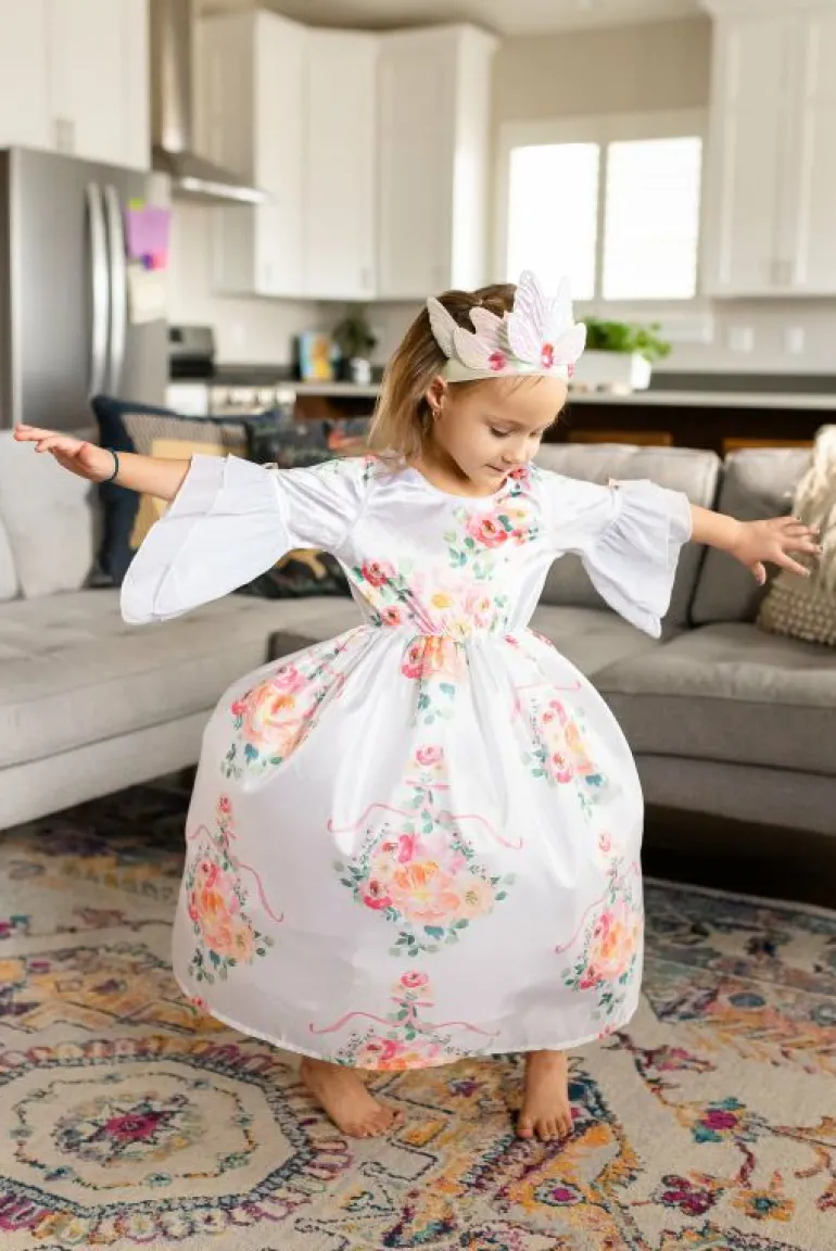 Accessories-Little Adventures, LLC White Butterfly Soft Crown