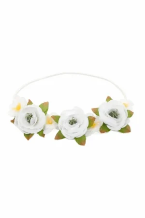 Accessories-Little Adventures, LLC White Flower Headband