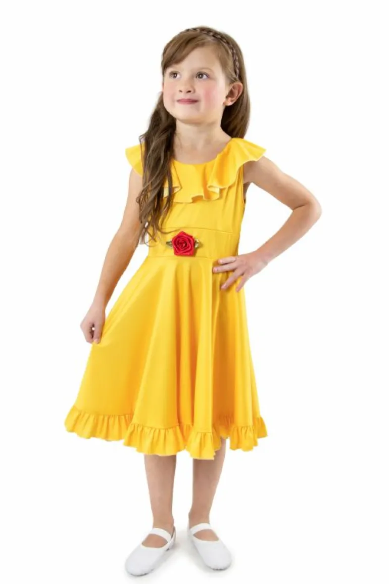 Twirl Dresses-Little Adventures, LLC Yellow Beauty Twirl Dress